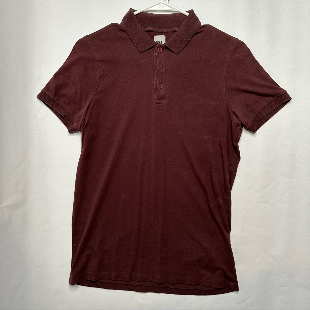 Asos burgandy Polo Men’s XS